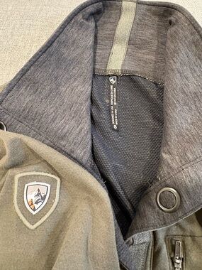 Women’s KUHL Olive Green Jacket with Contrast Gray Interior